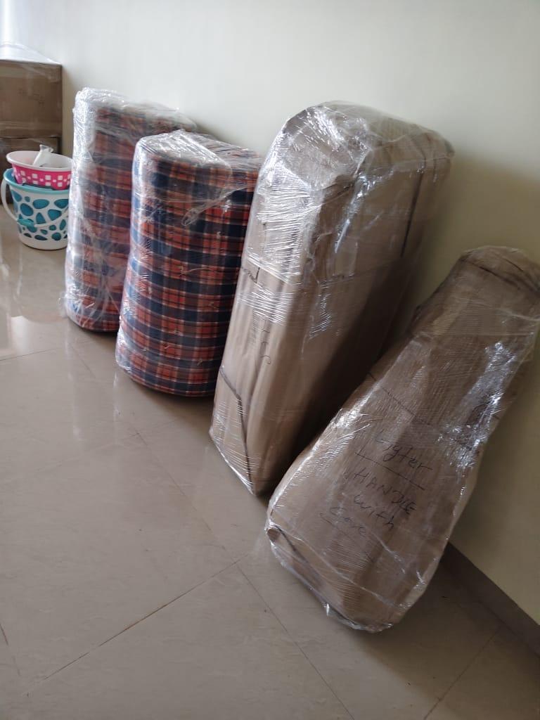 Shekhawat Packers and Movers Hubli - mattress and sofa packing lined up for loading