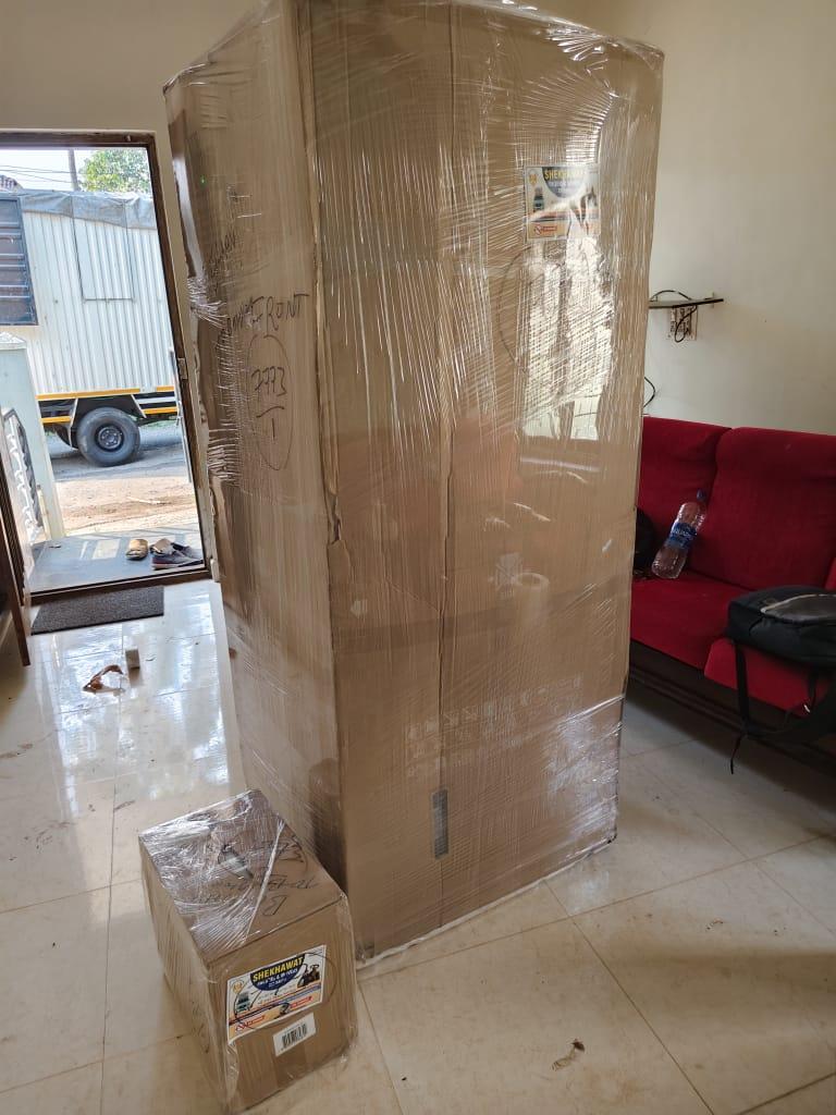 Shekhawat Packers and Movers Hubli - wardrobe furniture packing ready for delivery